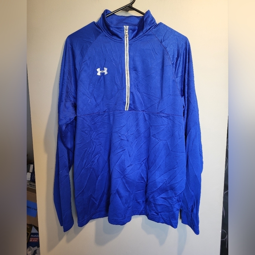 Under Armour Men's Performance Jacket in Vibrant Blue, Size Medium